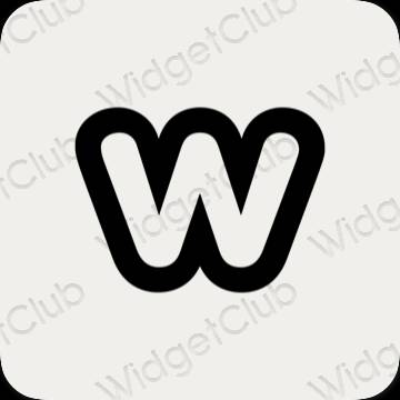 ესთეტიკური Weebly აპლიკაციის ხატები