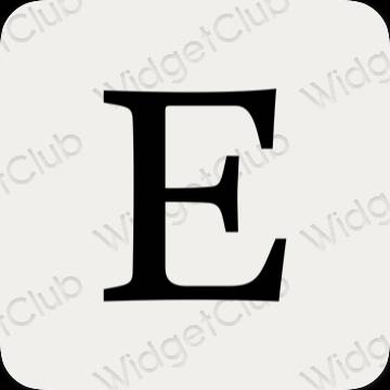 ესთეტიკური Etsy აპლიკაციის ხატები