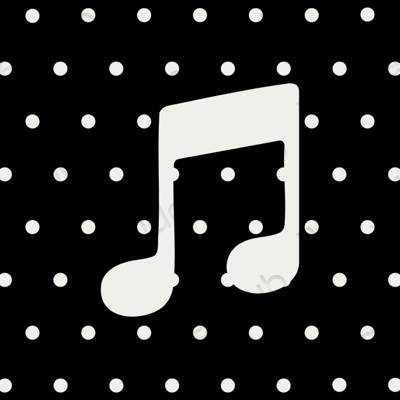 ესთეტიკური Music აპლიკაციის ხატები