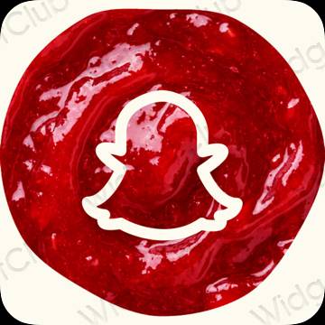 ესთეტიკური snapchat აპლიკაციის ხატები