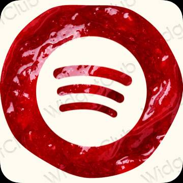 ესთეტიკური Spotify აპლიკაციის ხატები