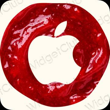 ესთეტიკური Apple Store აპლიკაციის ხატები
