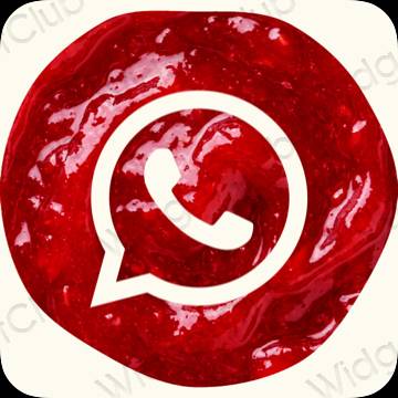 ესთეტიკური WhatsApp აპლიკაციის ხატები