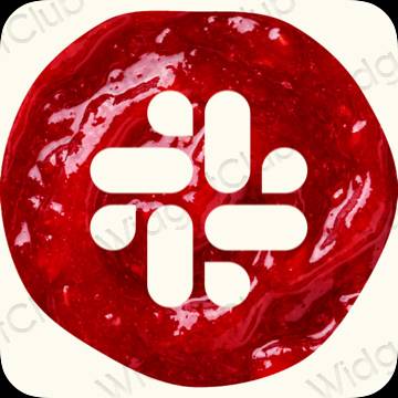 ესთეტიკური Slack აპლიკაციის ხატები