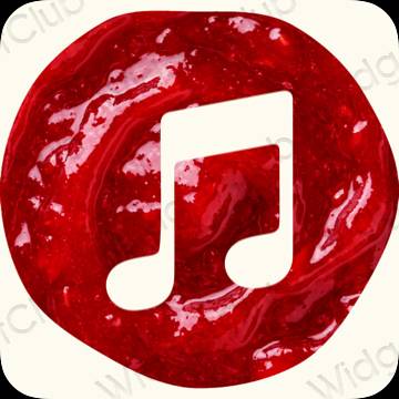 Ikon apl Apple Music Estetik