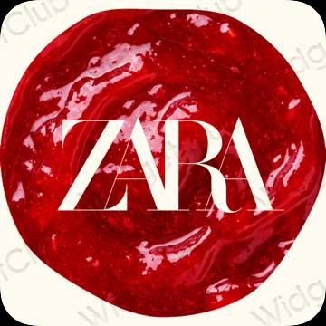 ესთეტიკური ZARA აპლიკაციის ხატები