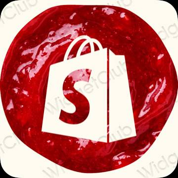ესთეტიკური Shopify აპლიკაციის ხატები
