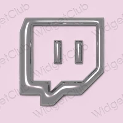 Aesthetic Twitch app icons