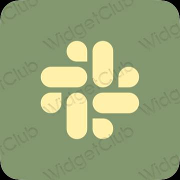 ესთეტიკური Slack აპლიკაციის ხატები