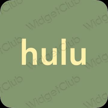 ესთეტიკური hulu აპლიკაციის ხატები