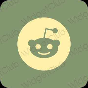 ესთეტიკური Reddit აპლიკაციის ხატები