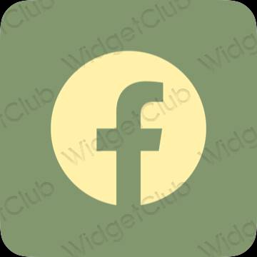 ესთეტიკური Facebook აპლიკაციის ხატები