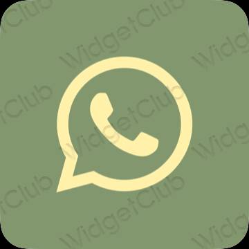 ესთეტიკური WhatsApp აპლიკაციის ხატები