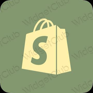 ესთეტიკური Shopify აპლიკაციის ხატები