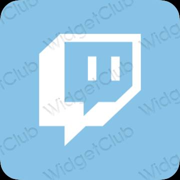ესთეტიკური Twitch აპლიკაციის ხატები