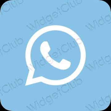 ესთეტიკური WhatsApp აპლიკაციის ხატები