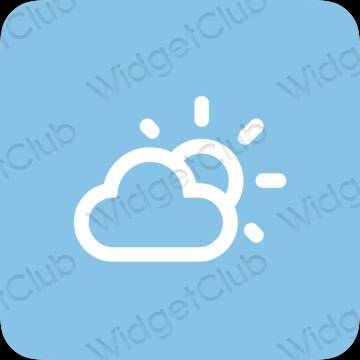 ესთეტიკური Weather აპლიკაციის ხატები