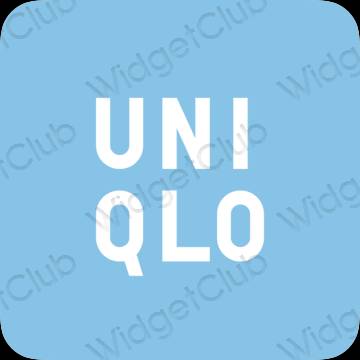 ესთეტიკური UNIQLO აპლიკაციის ხატები
