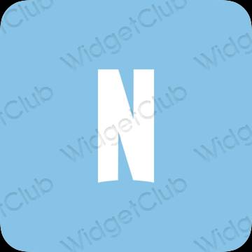 ესთეტიკური Netflix აპლიკაციის ხატები