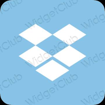 ესთეტიკური Dropbox აპლიკაციის ხატები