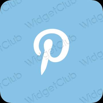 ესთეტიკური Pinterest აპლიკაციის ხატები
