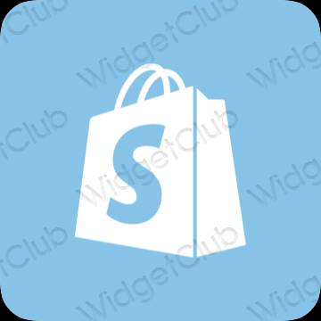 ესთეტიკური Shopify აპლიკაციის ხატები