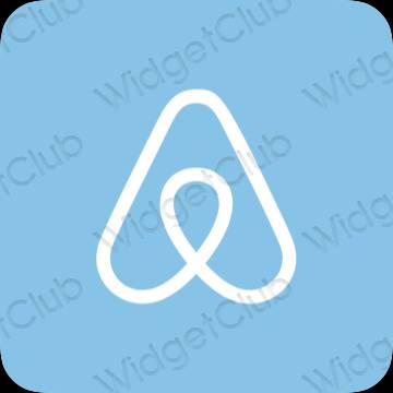 ესთეტიკური Airbnb აპლიკაციის ხატები