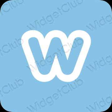 ესთეტიკური Weebly აპლიკაციის ხატები