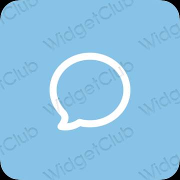 ესთეტიკური Messages აპლიკაციის ხატები