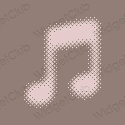 ესთეტიკური Music აპლიკაციის ხატები