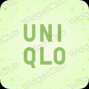 ესთეტიკური UNIQLO აპლიკაციის ხატები