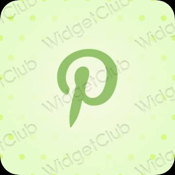 Estetiska Pinterest appikoner