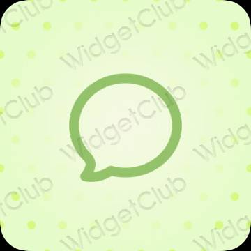 ესთეტიკური Messages აპლიკაციის ხატები