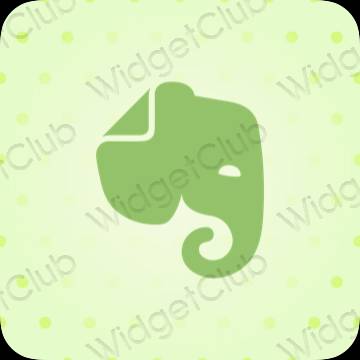 Ikon apl Evernote Estetik