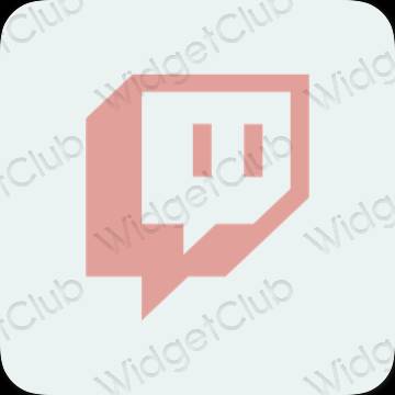 ესთეტიკური Twitch აპლიკაციის ხატები