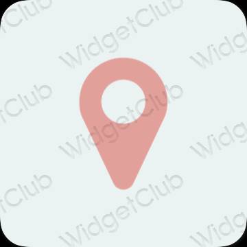 Esthetische Map app-pictogrammen