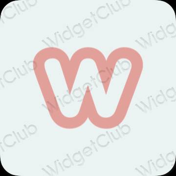 ესთეტიკური Weebly აპლიკაციის ხატები