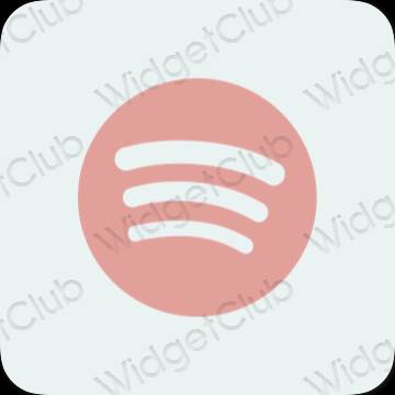 ესთეტიკური Spotify აპლიკაციის ხატები