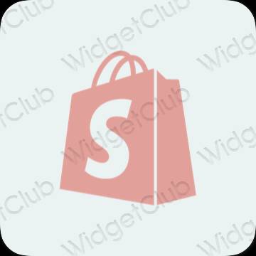 ესთეტიკური Shopify აპლიკაციის ხატები