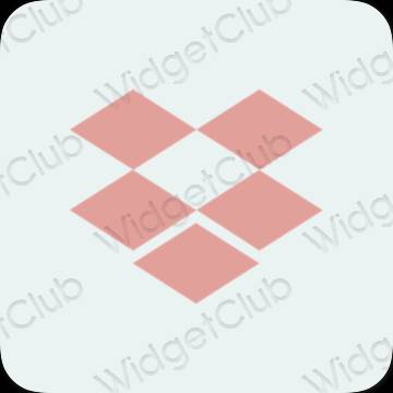 ესთეტიკური Dropbox აპლიკაციის ხატები