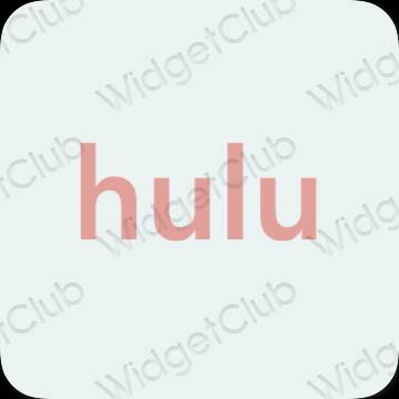 ესთეტიკური hulu აპლიკაციის ხატები
