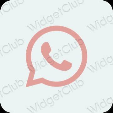 ესთეტიკური WhatsApp აპლიკაციის ხატები