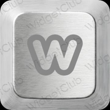 ესთეტიკური Weebly აპლიკაციის ხატები
