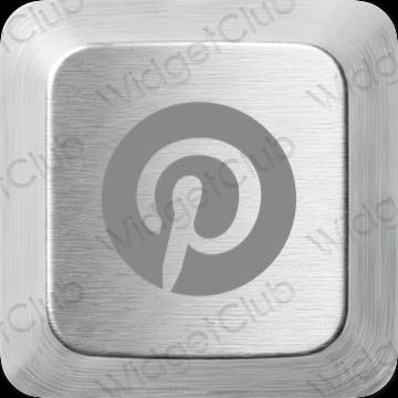ესთეტიკური Pinterest აპლიკაციის ხატები