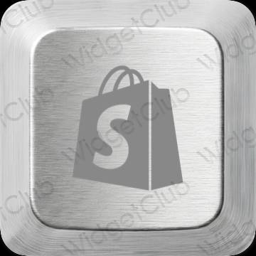 ესთეტიკური Shopify აპლიკაციის ხატები
