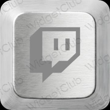 ესთეტიკური Twitch აპლიკაციის ხატები