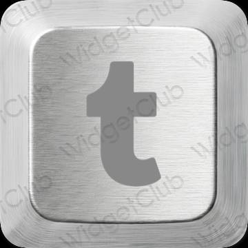 ესთეტიკური Tumblr აპლიკაციის ხატები