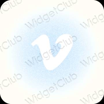 Esthetische Vimeo app-pictogrammen