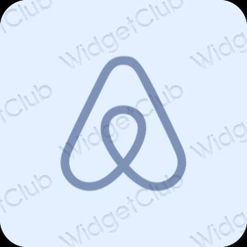 審美的 淡藍色 Airbnb 應用程序圖標