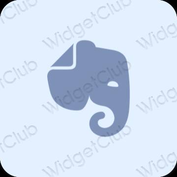 Stijlvol paars Evernote app-pictogrammen